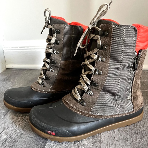THE NORTH FACE Heat Seeker Leather 200 Gram Insulated Waterproof Winter Boots 8 - Picture 8 of 15
